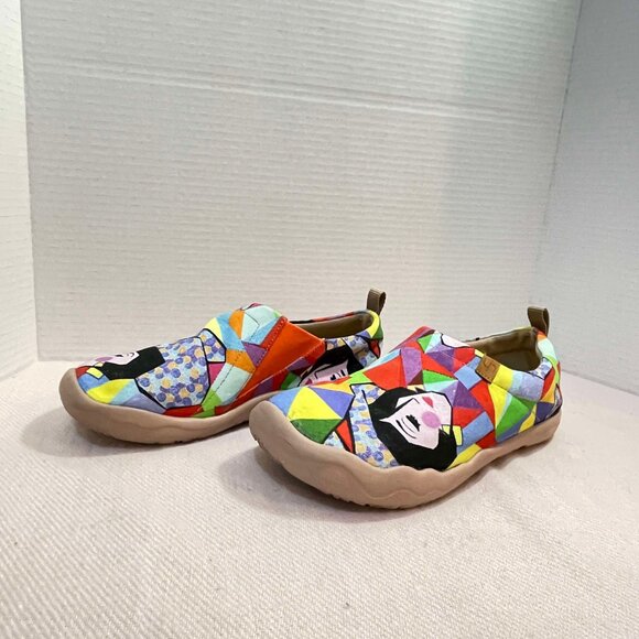 Almost NEW! Genuine UIN Slip-on shoes "Rainbow girl" Size 37 (6.5 US) - Picture 7 of 10